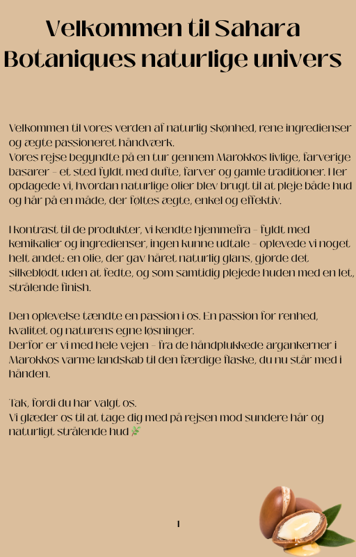 Livre De Sahara: Sådan får du det meste ud af Argan Elixir